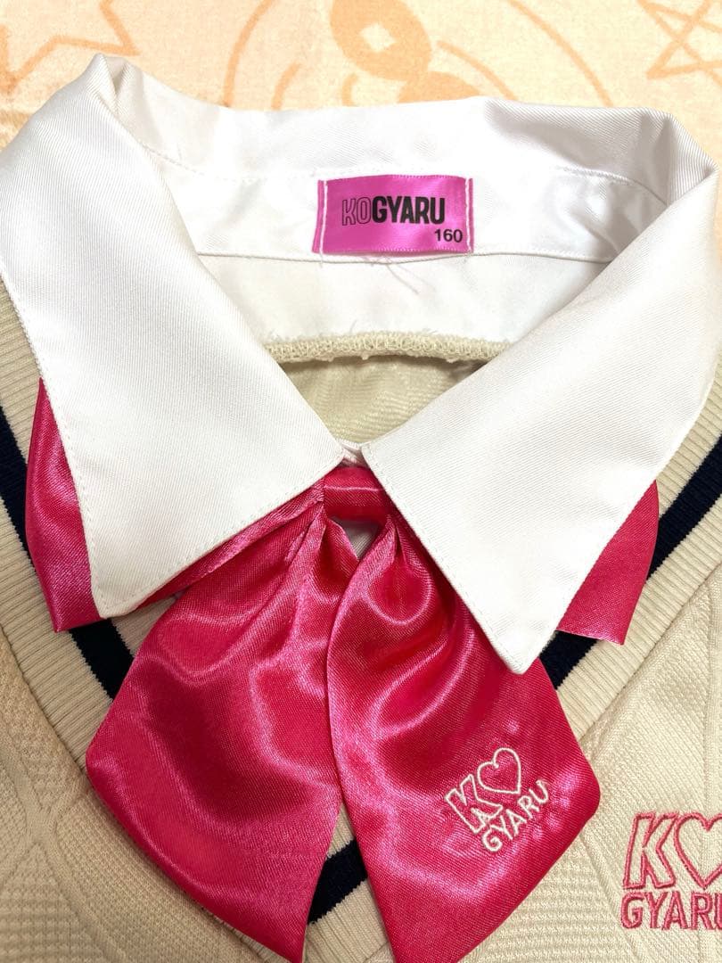 美品　KOGYARU 制服160サイズ　バースデイ エクステ青　制服コスチューム