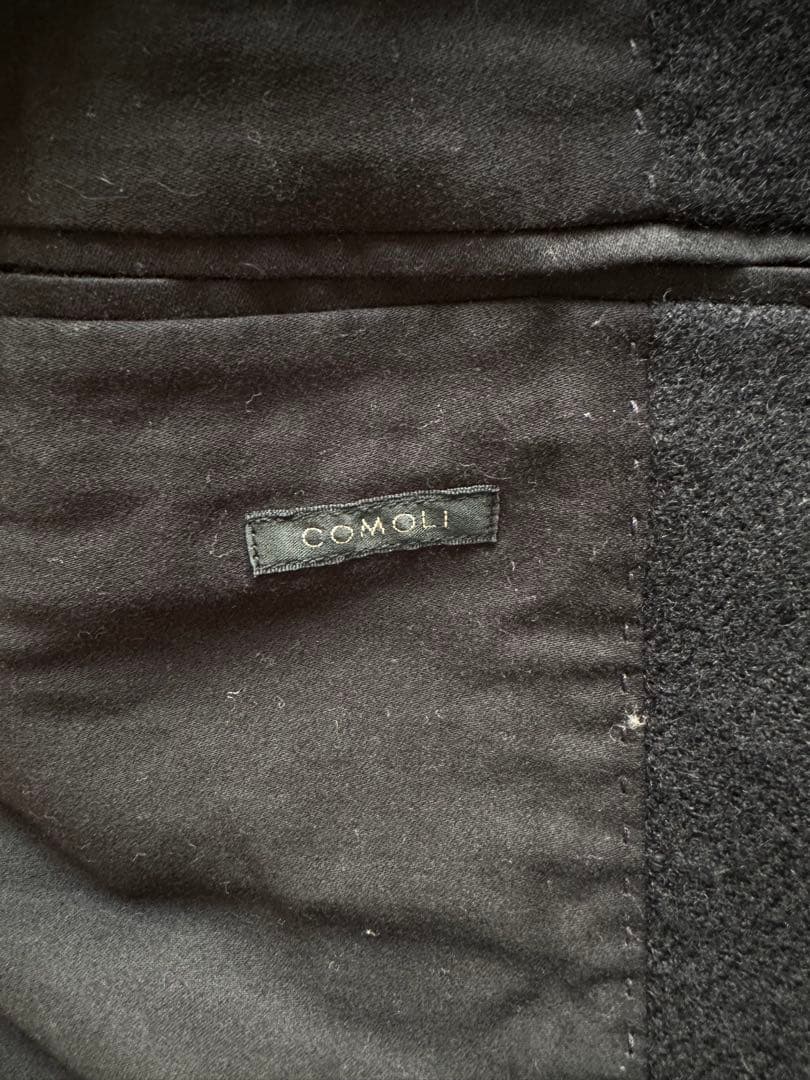 【最終価格】COMOLIコモリ19AWウール ショールカラーコート