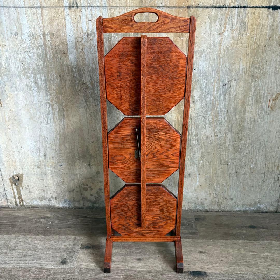 英国アンティーク　ケーキスタンド　アフタヌーンティー　折り畳み　ヴィンテージ