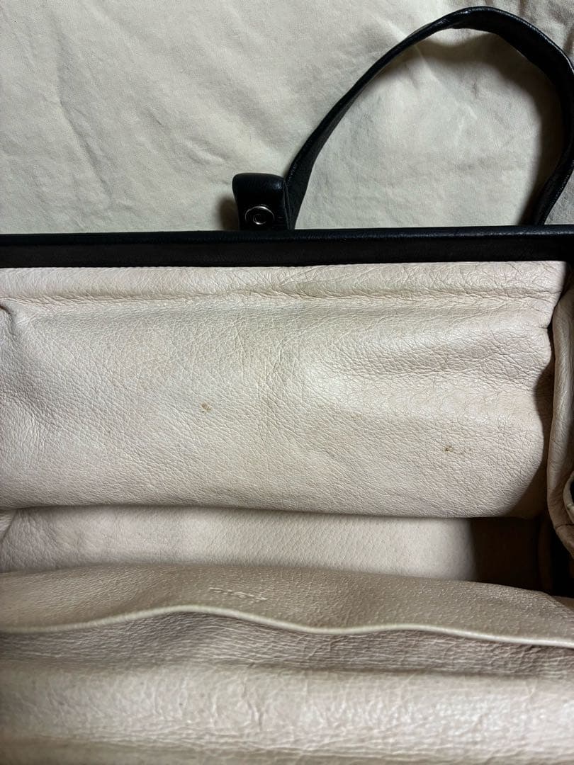 Aeta ディアレザー　ブラックショルダーバッグ　M