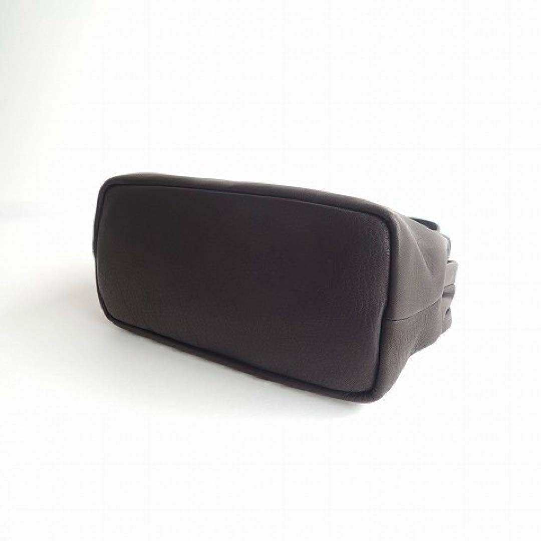 Aeta ディアレザー　ブラックショルダーバッグ　M