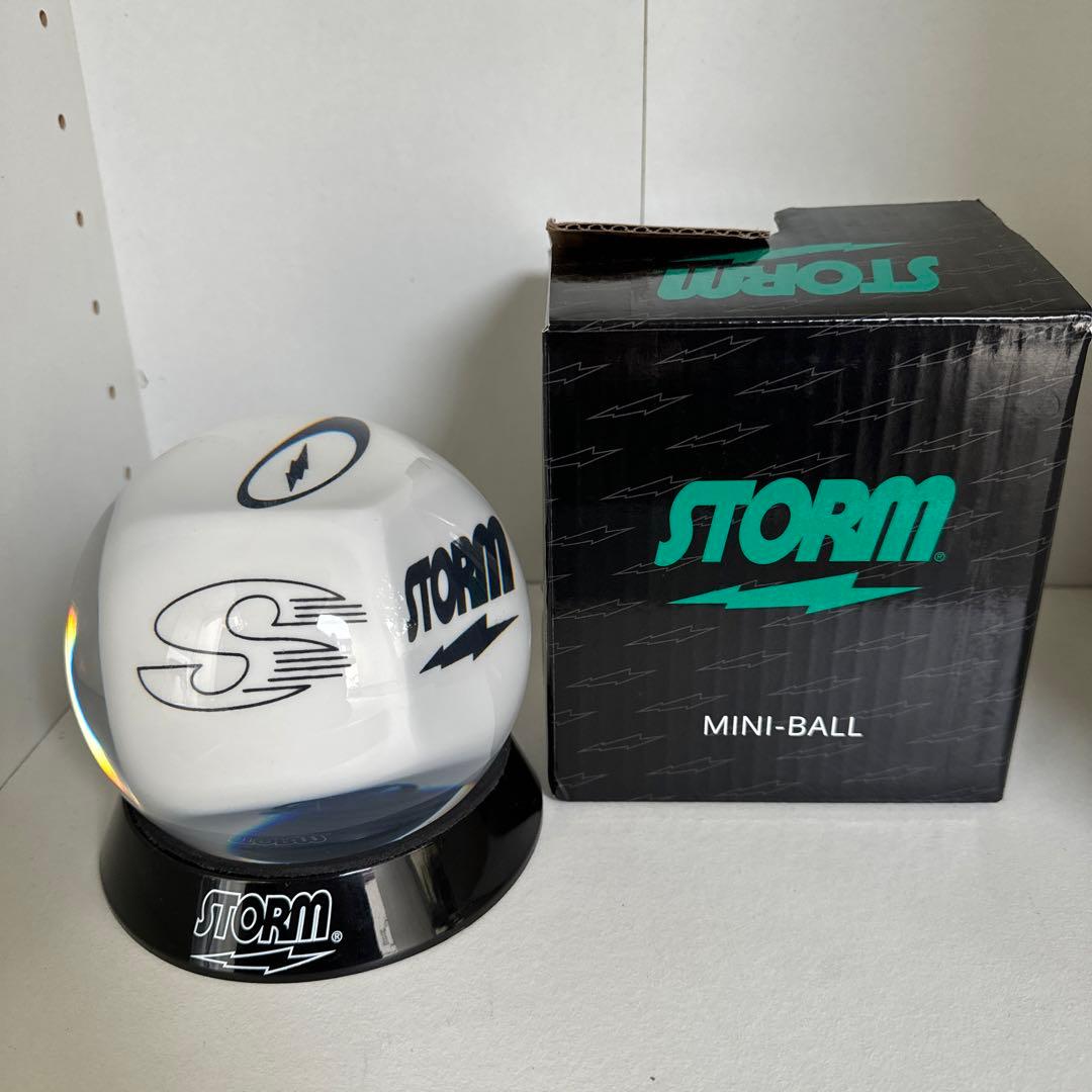 数量限定 チームストーム ミニクリアボール 新品 専用ボールベース付 ミニチュア