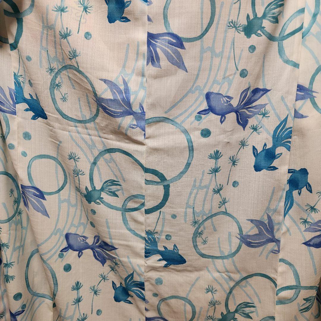 カルキュロ 浴衣 金魚柄 兵児帯 セット