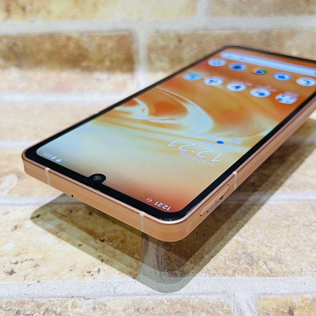 SIMフリー AQUOS sense6 64GB ライトカッパー 電池良好