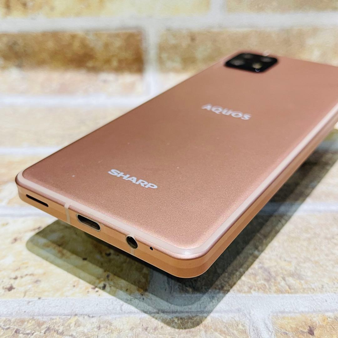 SIMフリー AQUOS sense6 64GB ライトカッパー 電池良好