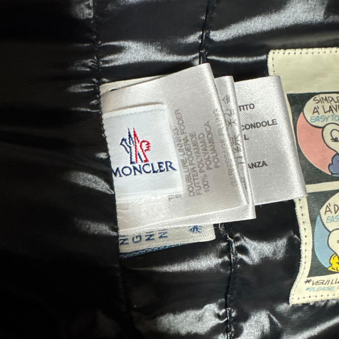 MONCLER レッド ダウンベストデカワッペン