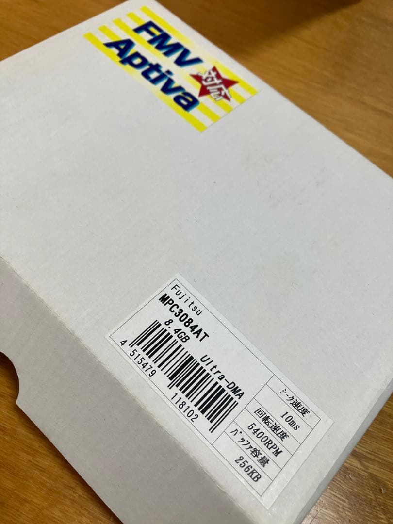 内蔵型ハードディスクドライブ Fujitsu MPC3084AT ATA-3 8.4GB