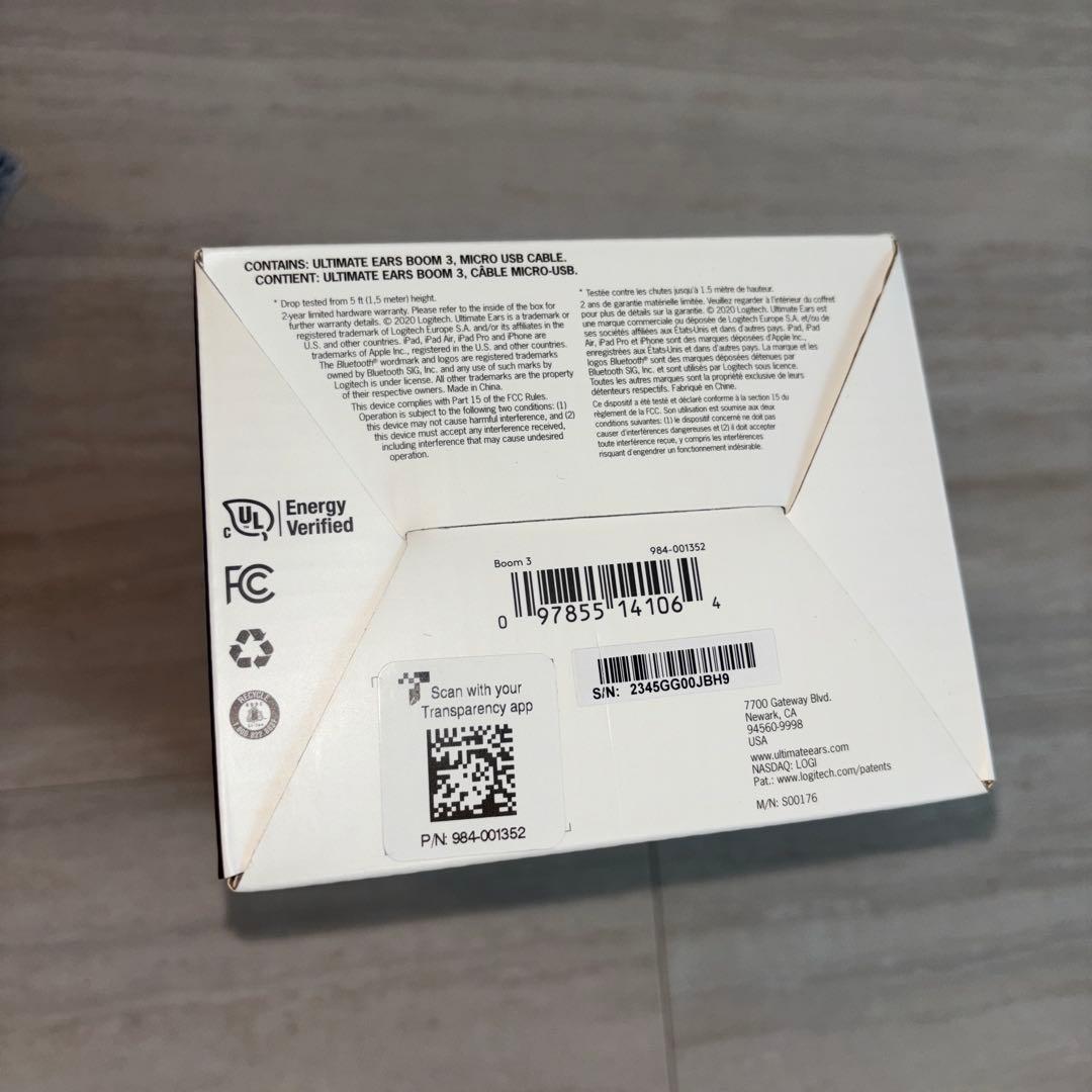 新品　Ultimate Ears BOOM3スピーカー　防水　サンセットレッド