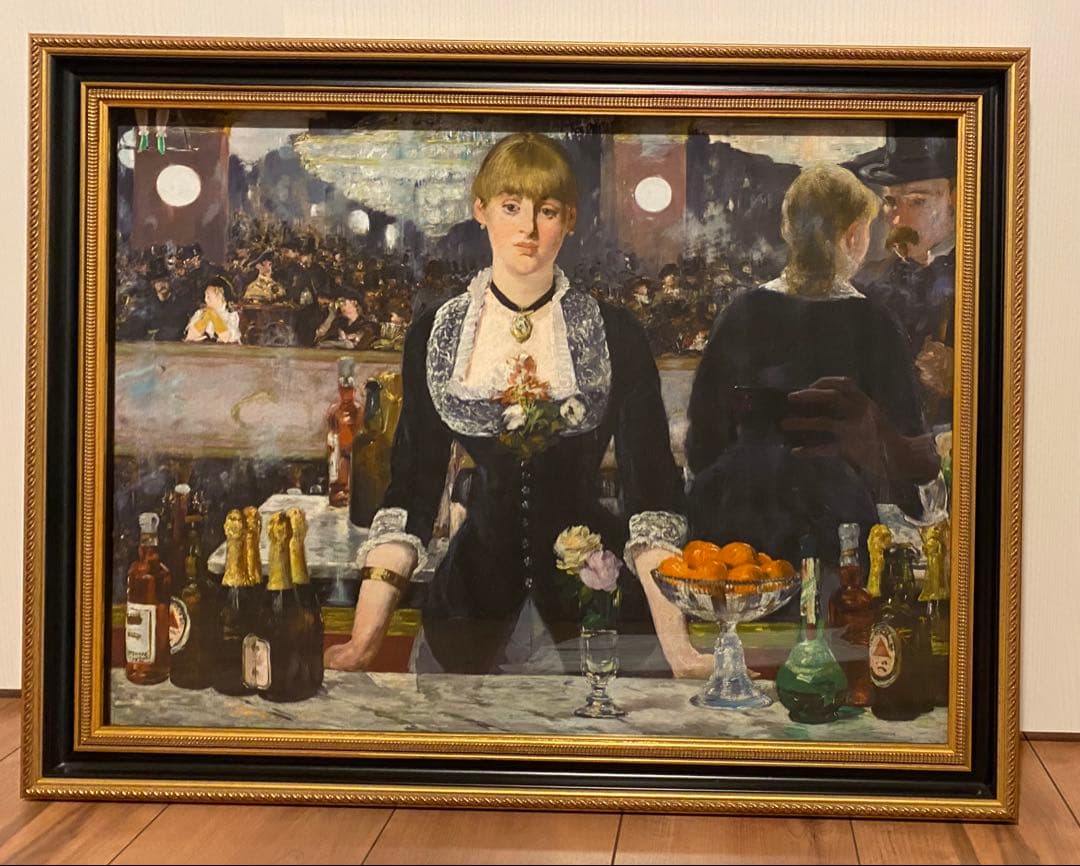 エドゥアール・マネ「フォリー＝ベルジェールのバー」複製画