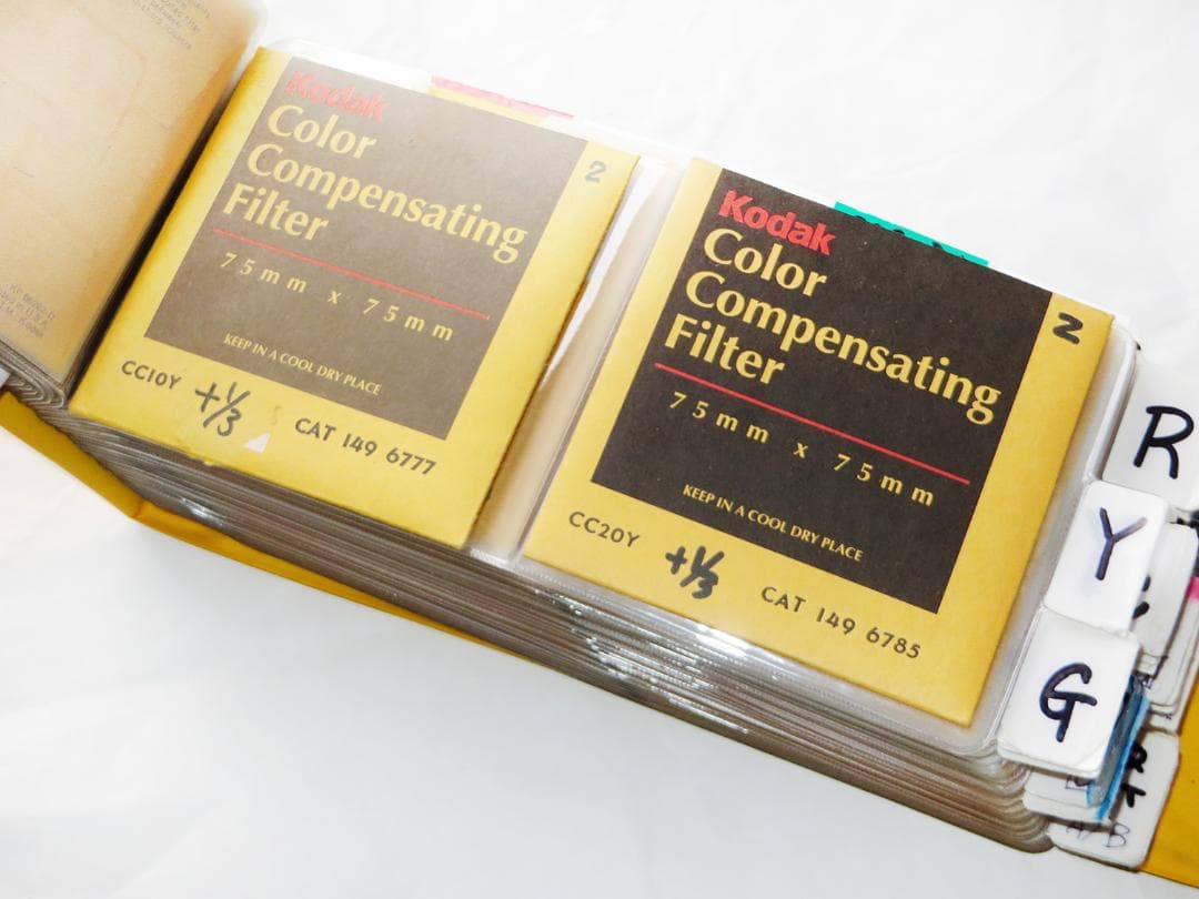 写真撮影用　色温度変換ゼラチンフィルタ－&減光NDフィルター６０枚　美品