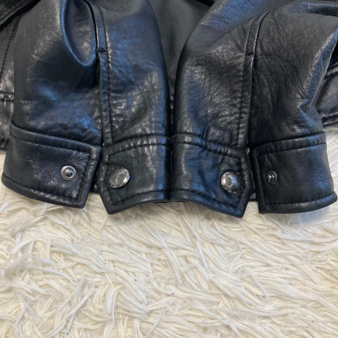 40サイズ✨23区　ラムレザー　シングル　レザージャケット　黒