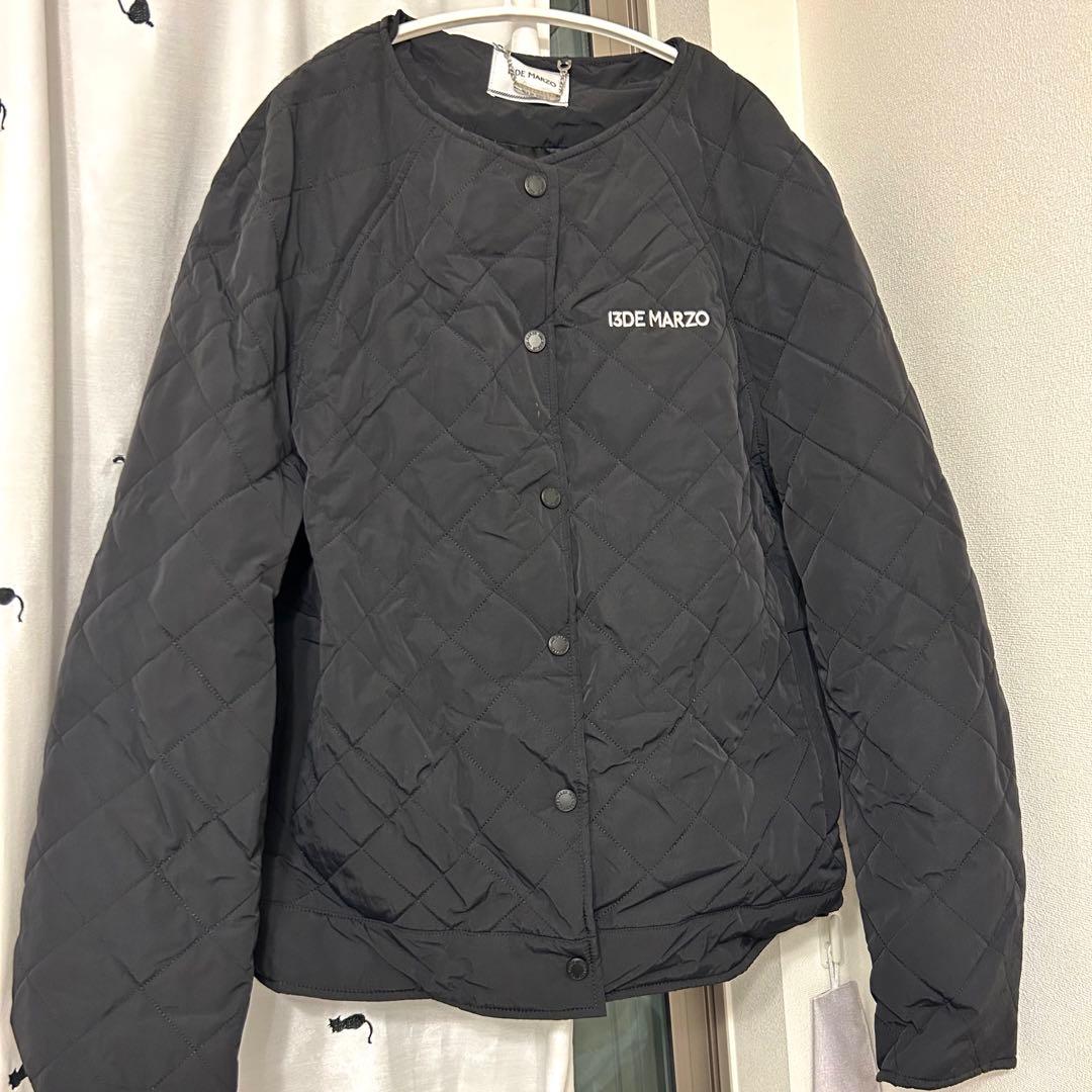 【新品タグ付き】13DE MARZOチェック柄 クマ付きジャケット