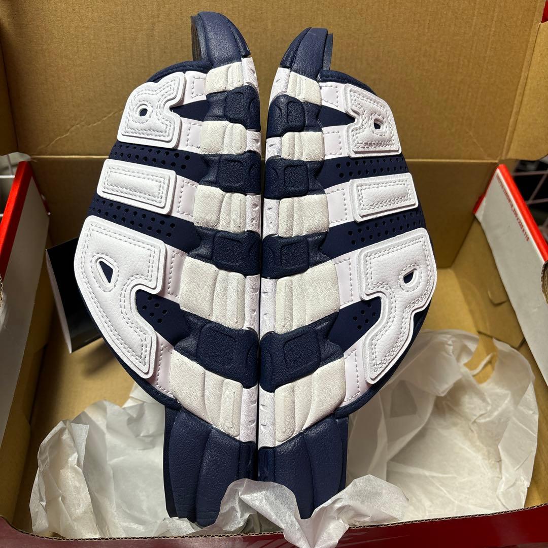 NIKE 27 エアモアアップテンポ アップテンポ　ネイビー　27 メル何度目