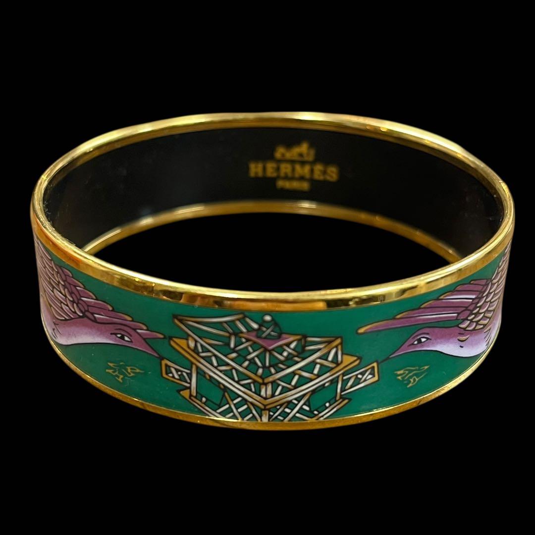 HERMES バングル GM エマイユ 七宝焼 エルメス ブレスレット