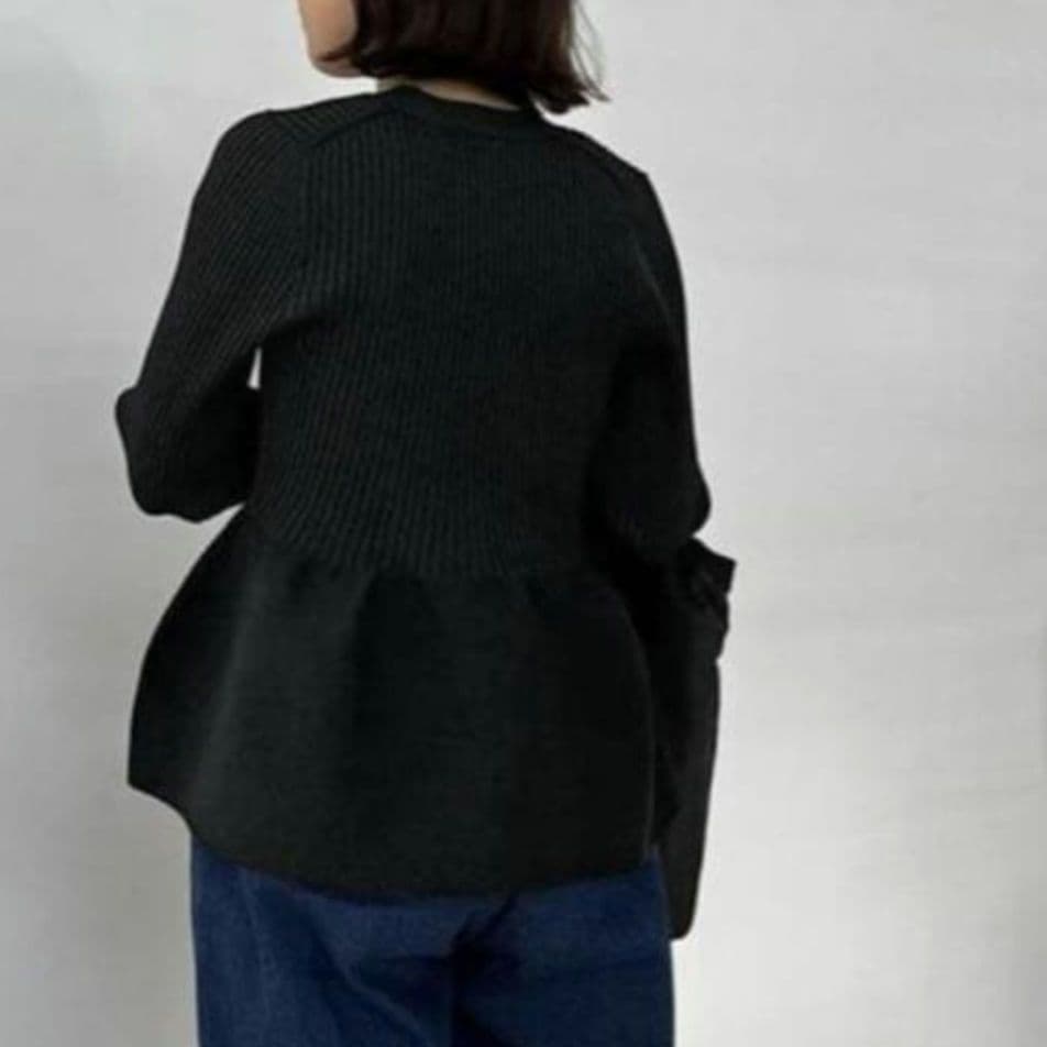 スローブイエナ Vネックペプラムカーディガン 完売品