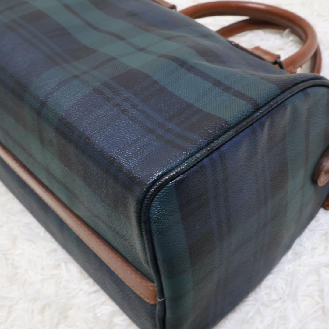 ポロラルフローレン　ボストンバッグ　チェック柄