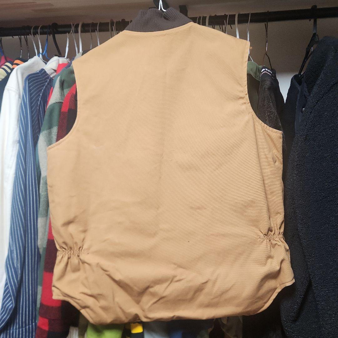 デッドストック　70s カーターズ ダック ワーク　ベスト　キルティング 綿 ジ