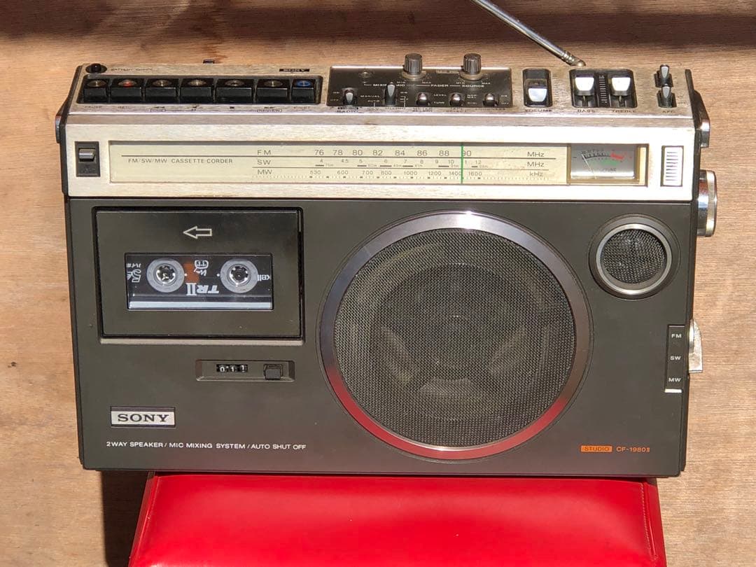 SONYソニー CF-1980 II ラジカセラジオ希少品