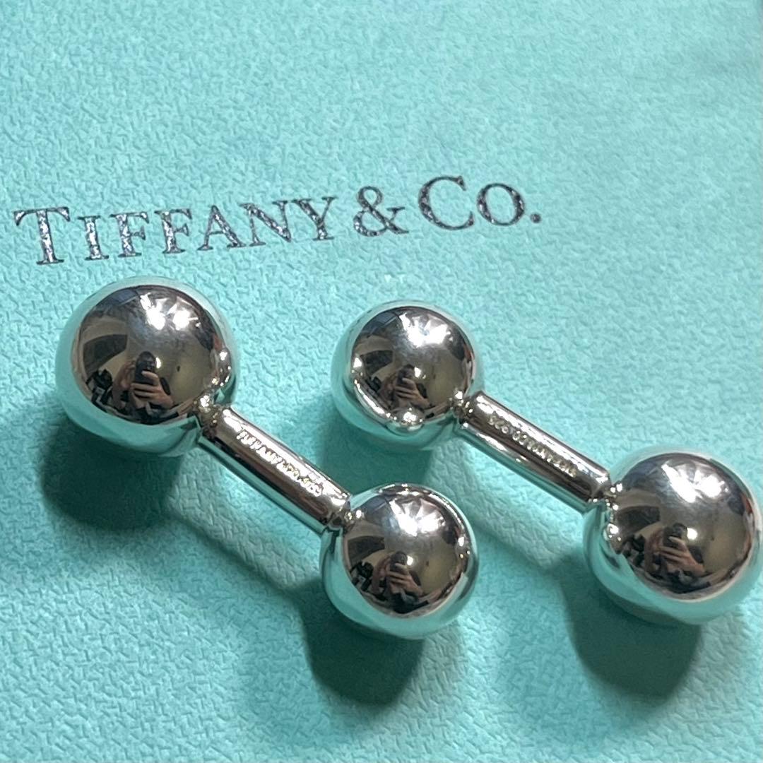 希少✨極美品✨ Tiffany&Co. ティファニー カフス ダンベル型
