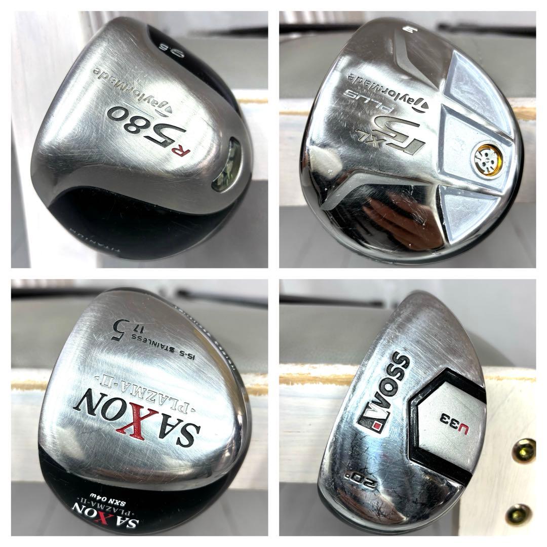 本格派 メンズゴルフクラブ 14本 フルセット テーラーメイド adidas