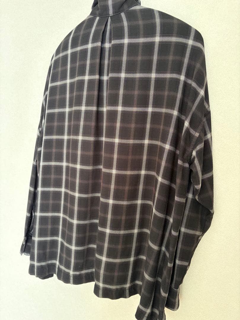 ☆REMI RELIEF CHECK 2 WAY SHIRT☆ブラック☆