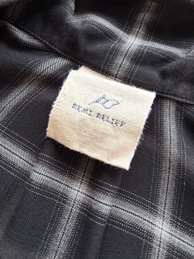 ☆REMI RELIEF CHECK 2 WAY SHIRT☆ブラック☆