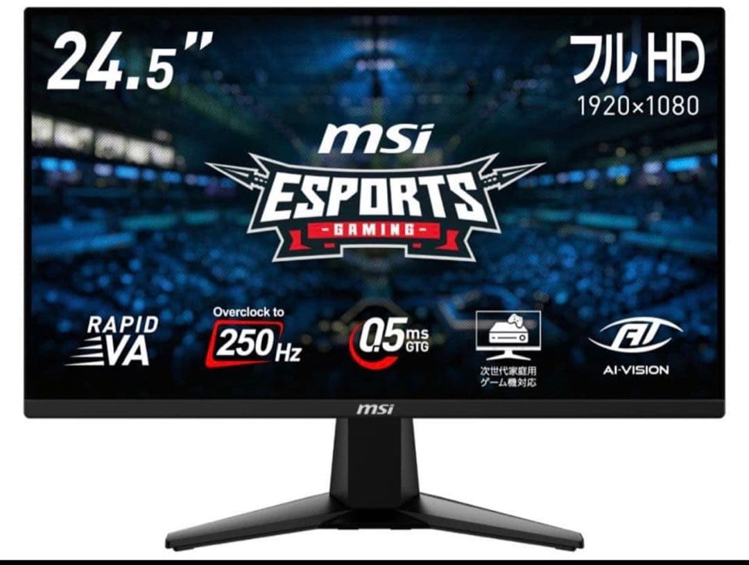 MSI MAG 255XFV 24.5インチ ゲーミングモニター