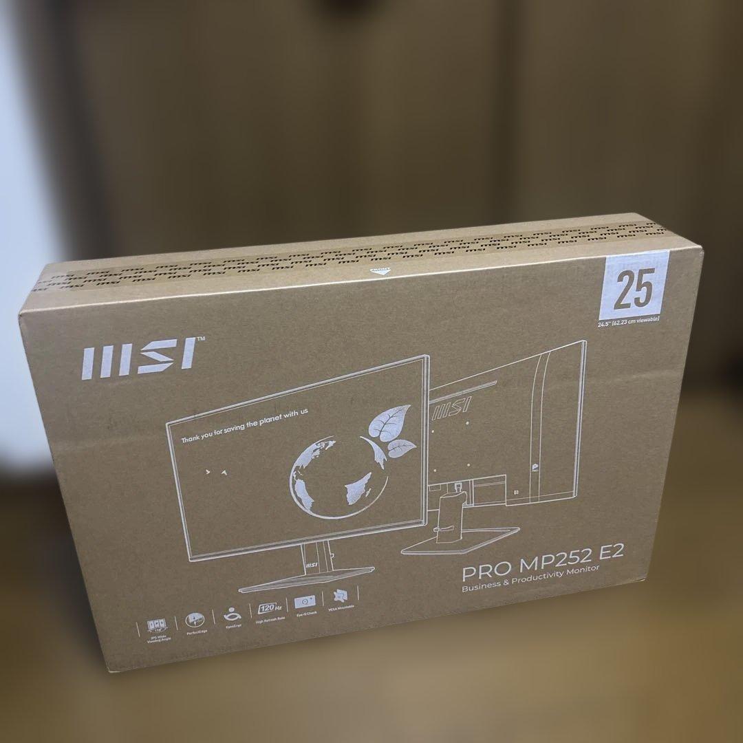 【新品未開封】MSI 24.5インチ IPSモニター PRO MP252 E2