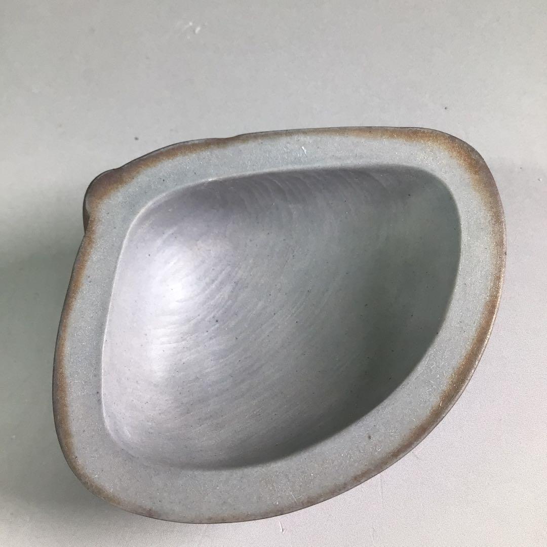 Ｐ８３５　香合　『備前焼』『木村陶峰造』『蛤香合』　共箱　茶道具