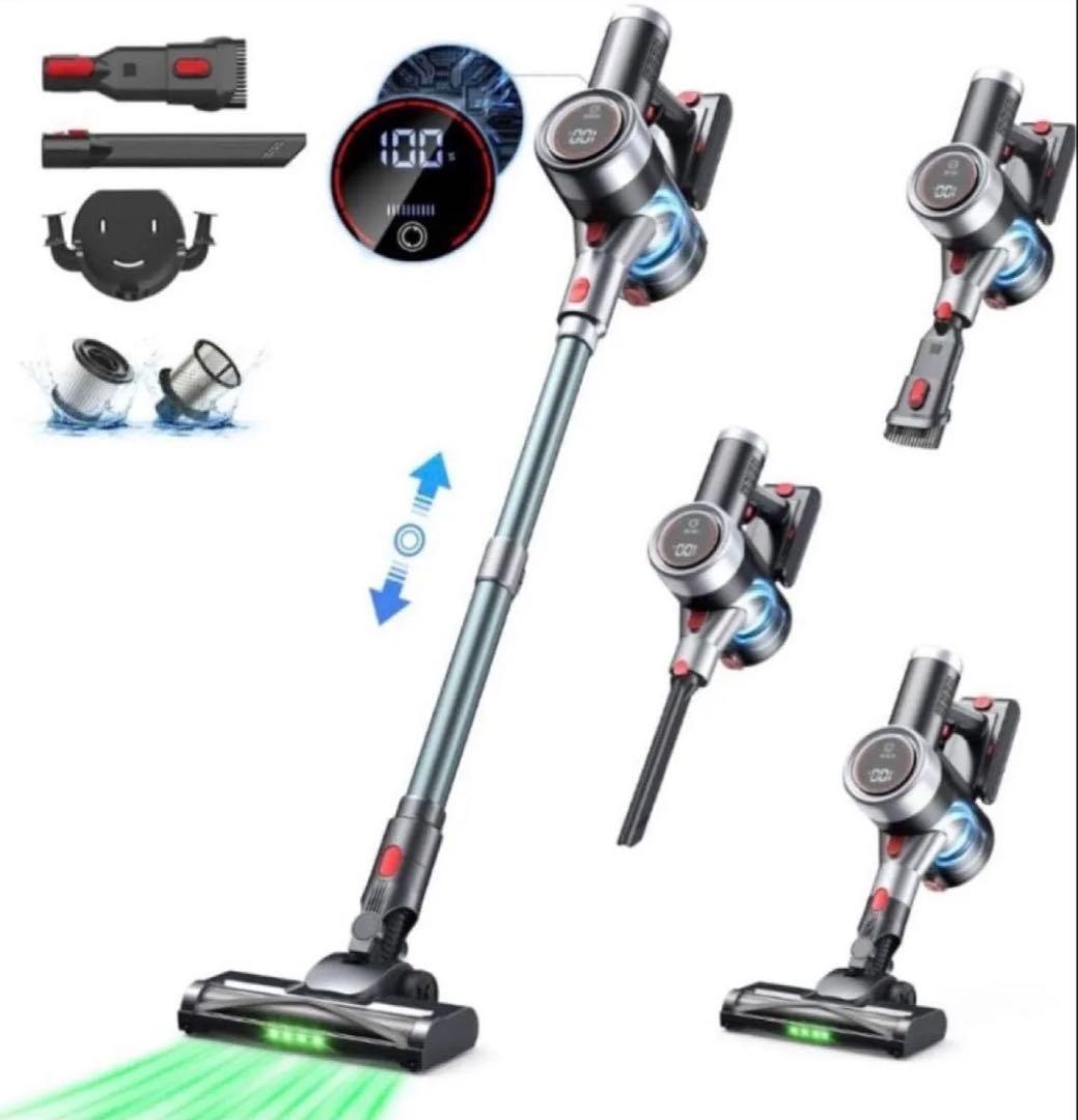 掃除機 コードレス掃除機 サイクロン式 3段吸引力 スティック ハンディ 自立式