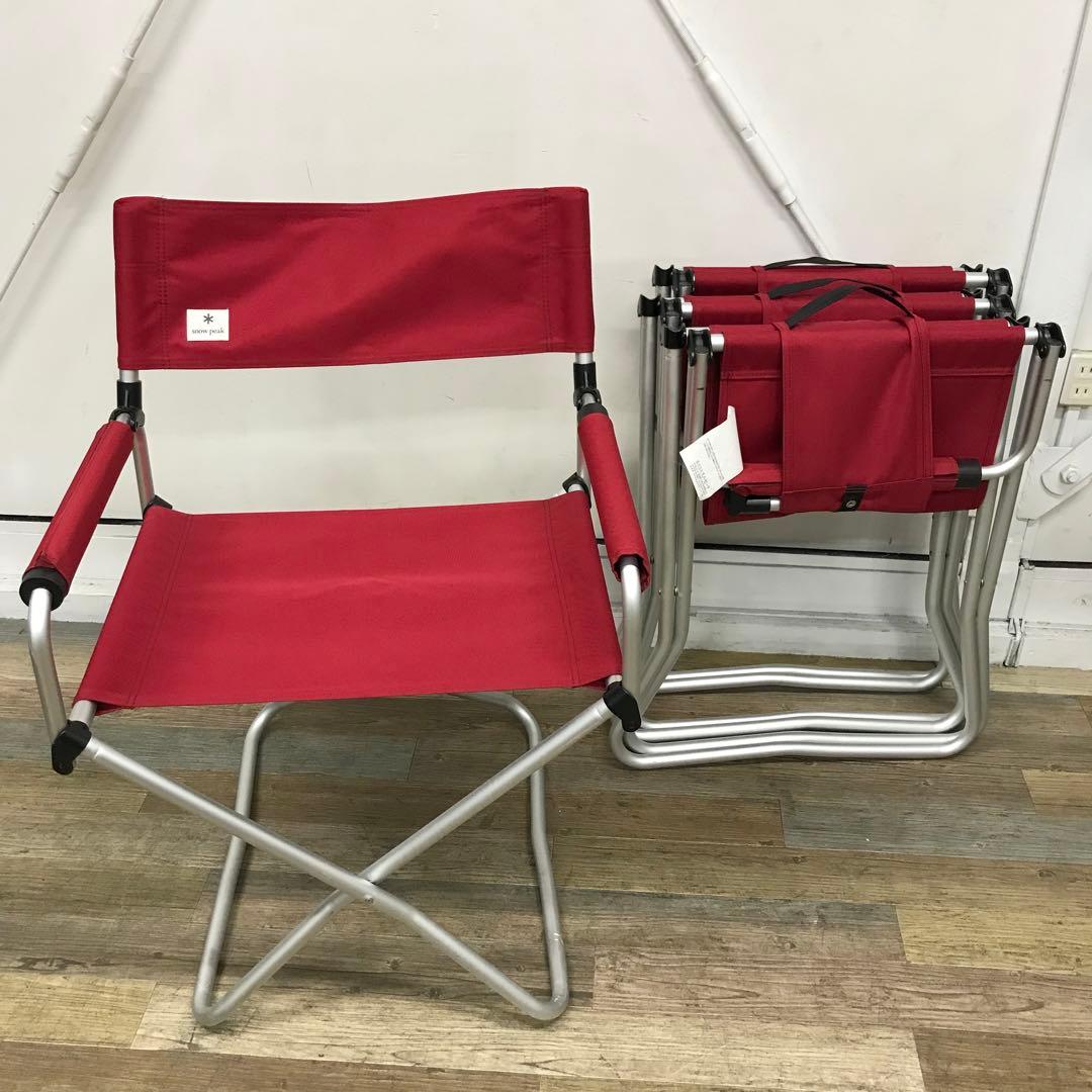【4脚セット】スノーピーク FDチェアワイド RD レッド  peak