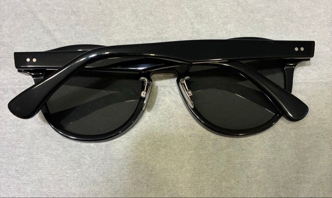tesio YAMA ブラック サングラス　度なし純正ガラスレンズ