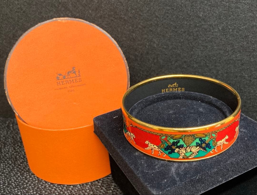 HERMES エルメス エマイユGM 七宝焼 バングル ブレスレット