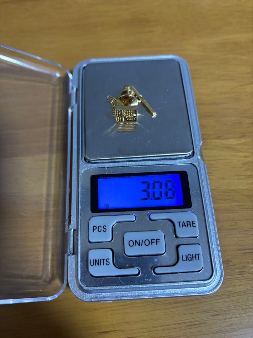 k18シルバーと18K刻印あり 算盤デザイン ネクタイピン