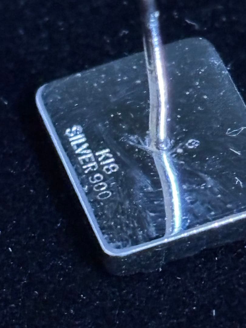 k18シルバーと18K刻印あり 算盤デザイン ネクタイピン