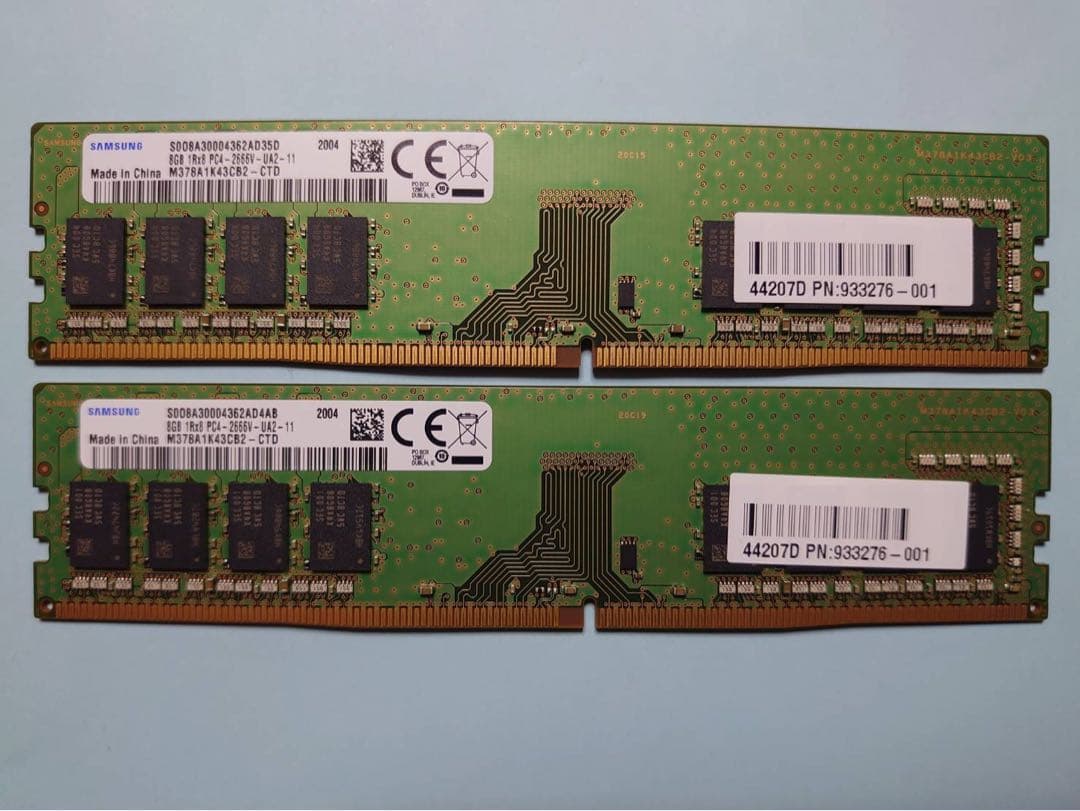 【中古品】メモリ 8GB 2枚(計 16GB)