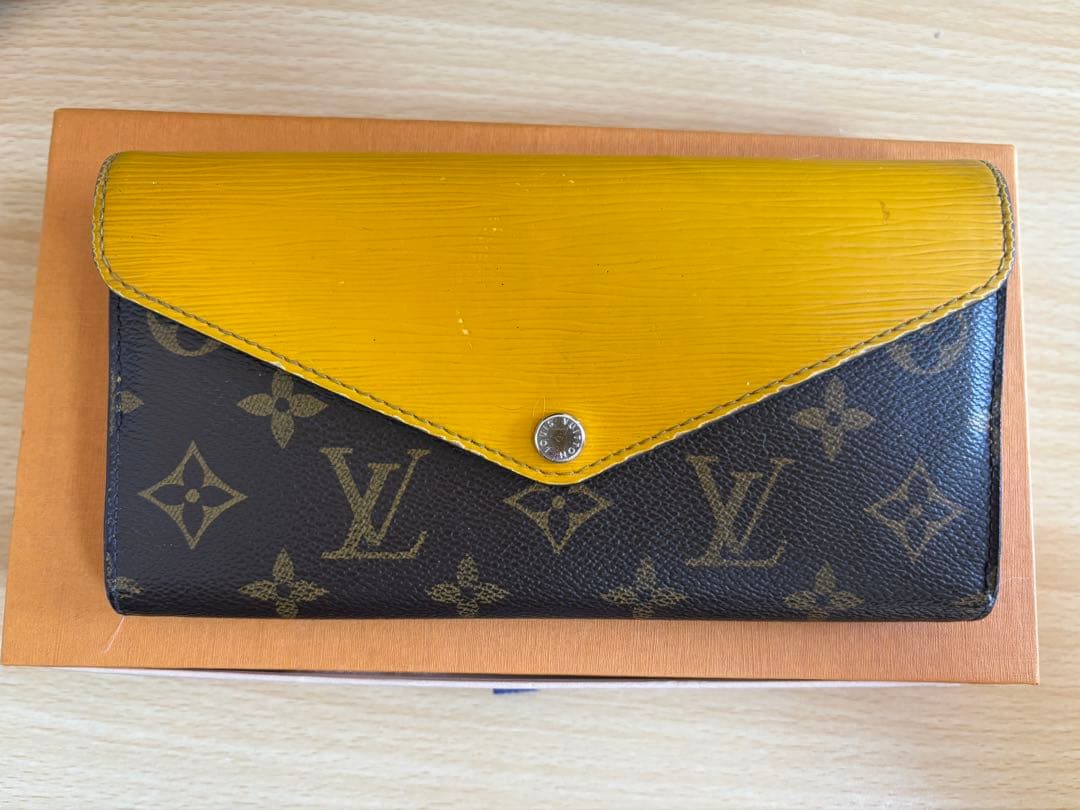【希少】ルイヴィトン モノグラム×イエロー 長財布 箱・保存袋付き
