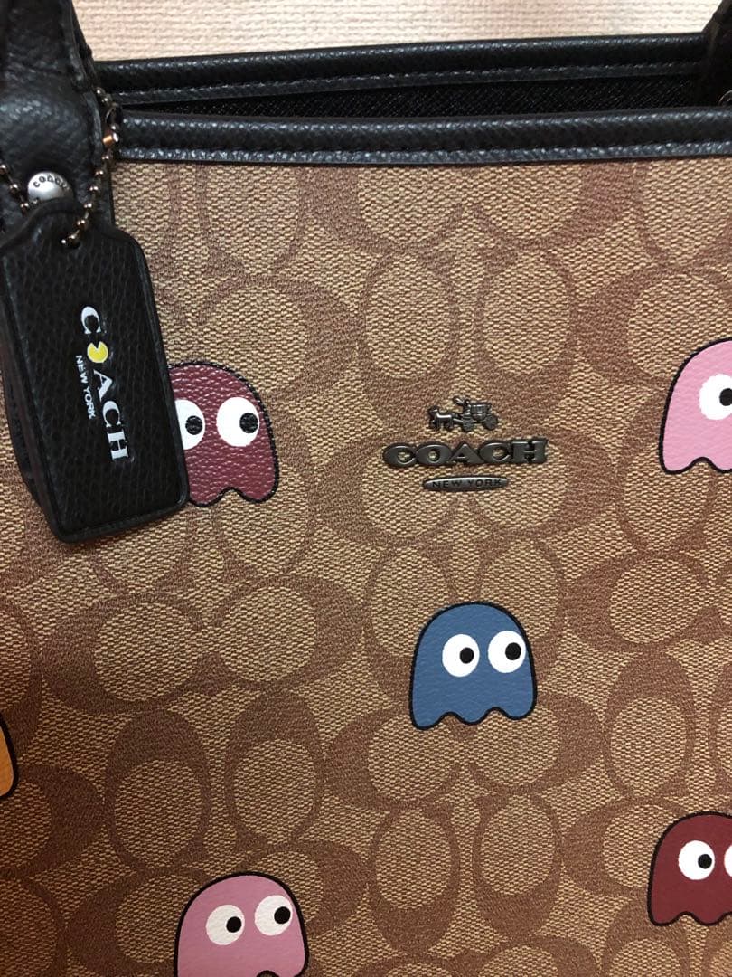 coachパックマンコラボトートバッグ美品