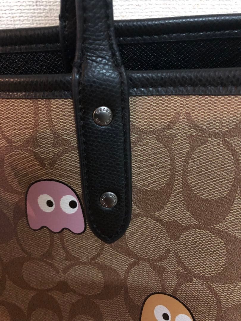 coachパックマンコラボトートバッグ美品