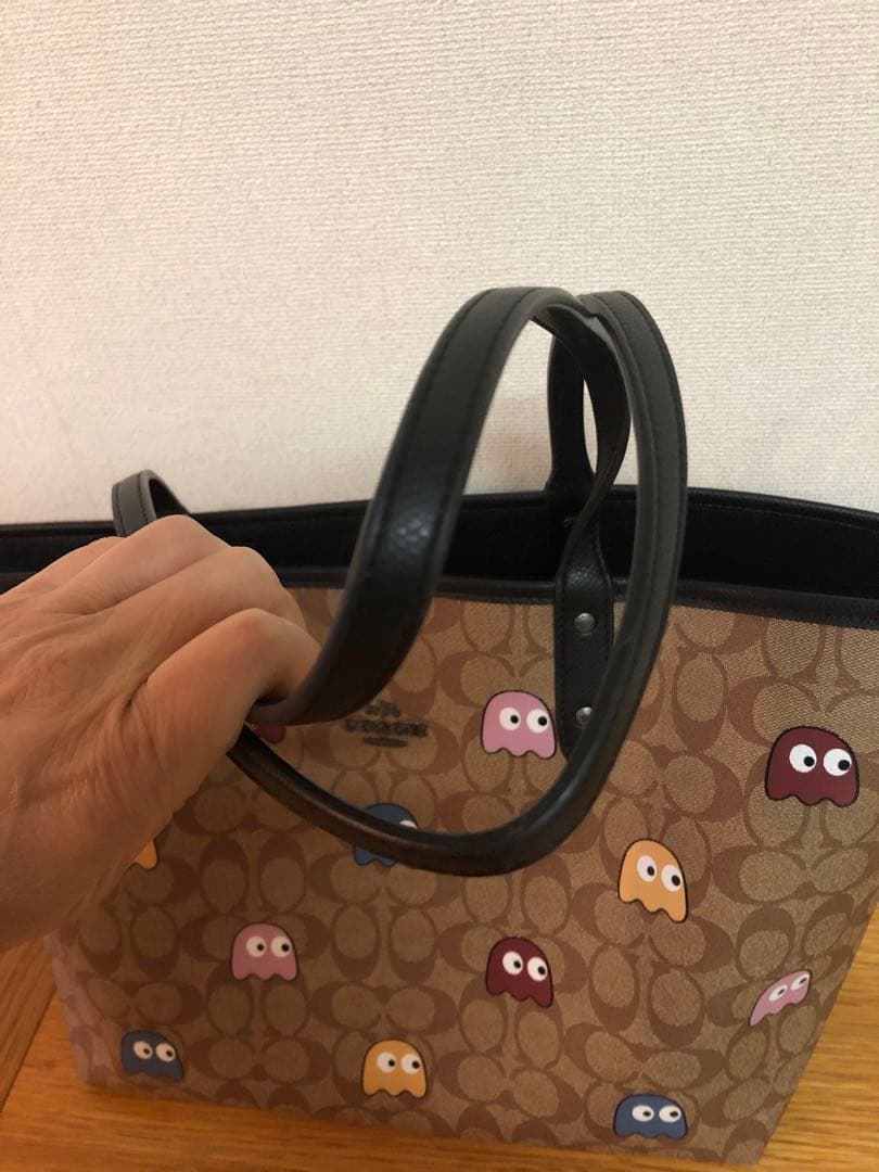 coachパックマンコラボトートバッグ美品