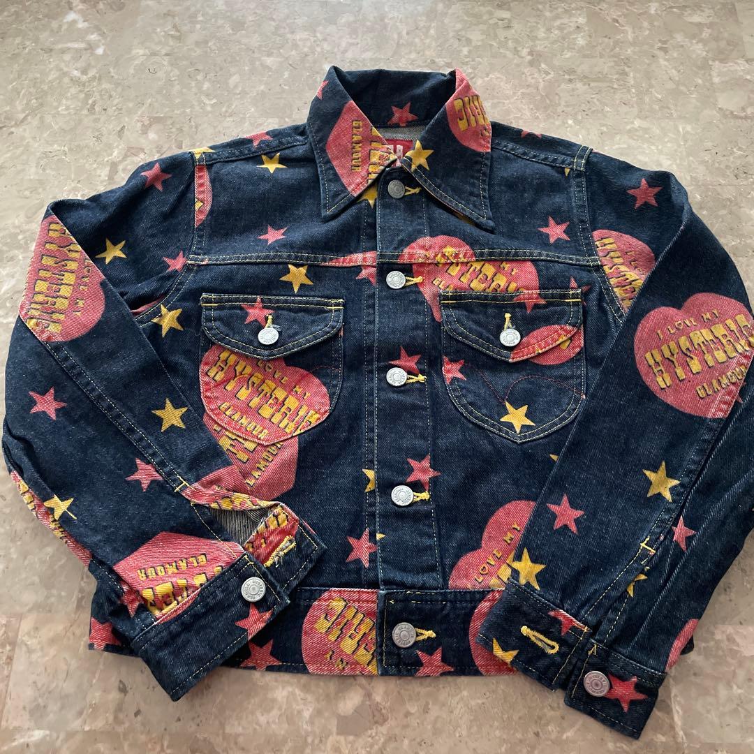 ヒステリックグラマー　ロゴスター柄　Gジャン