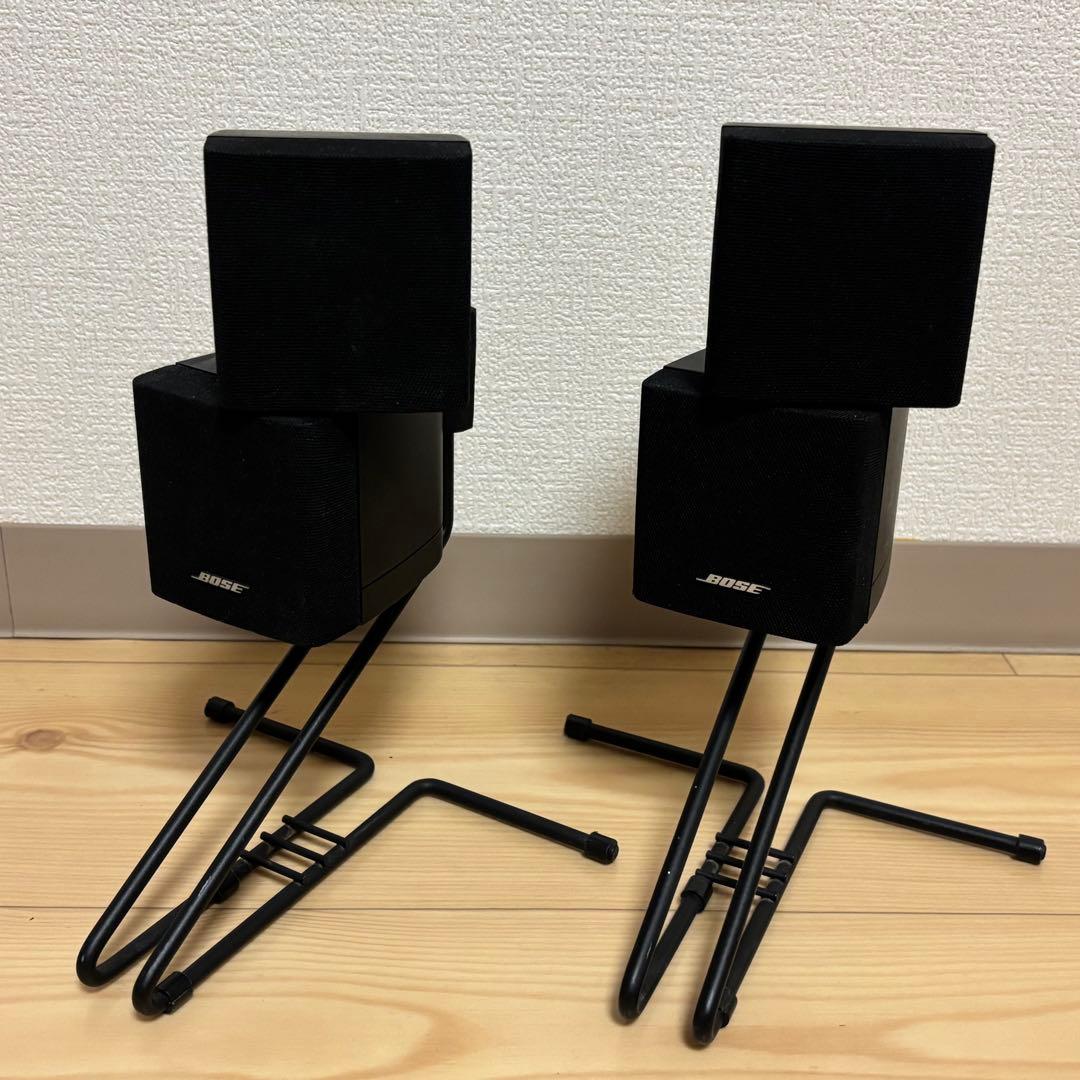 【美品】BOSE ダブルキューブ サテライトスピーカー スタンド付