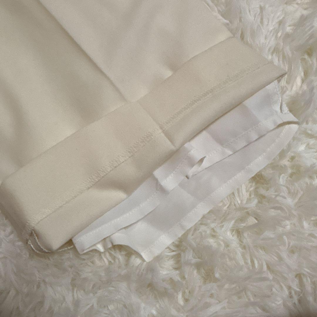 新品未使用タグ付き✨大きいサイズ8 （2Ｌ）Theory ウールワイドパンツ　白