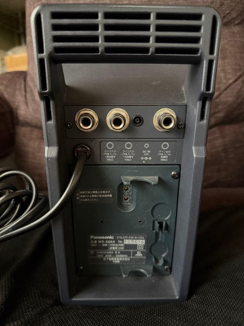 パナソニック ワイヤレスパワードスピーカー WS-X66A＋有線マイク