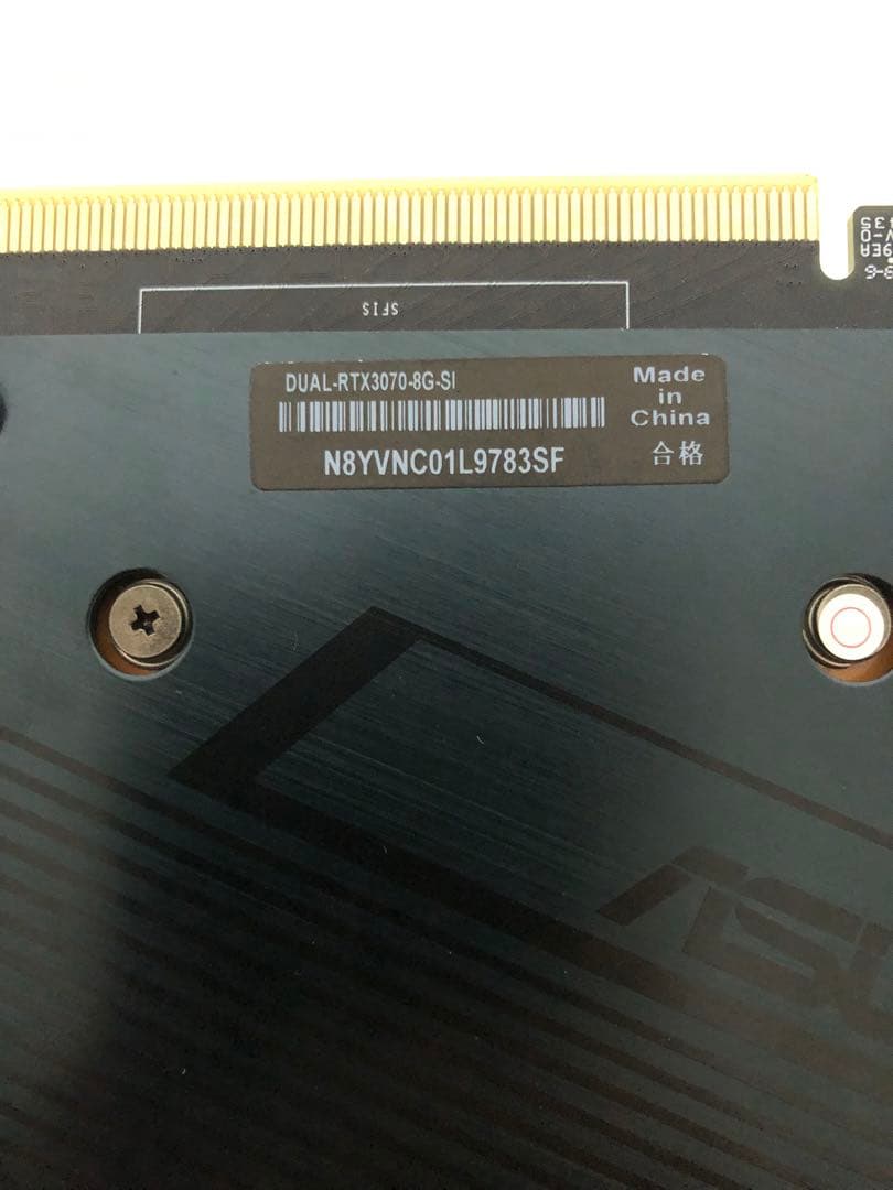 ASUS DUAL-RTX3070-8G-SI グラフィックボード　ジャンク