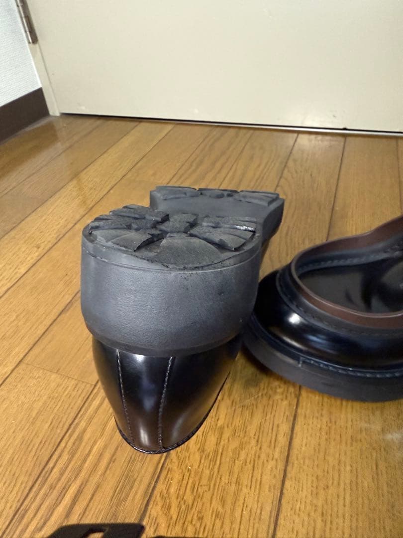 PRADA ダイアパソン オペークブラッシュドレザー レースアップ シューズ