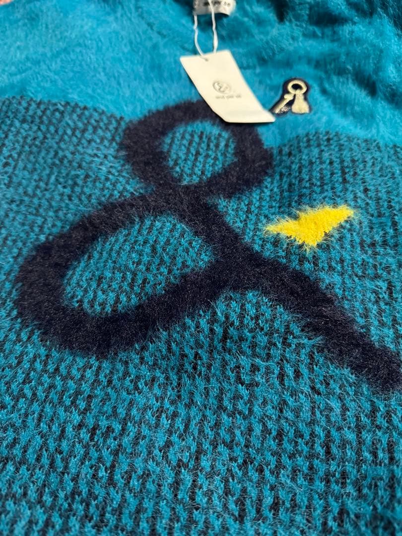 新品未使用　アンパシィ　セーター　ブルー　水色　緑