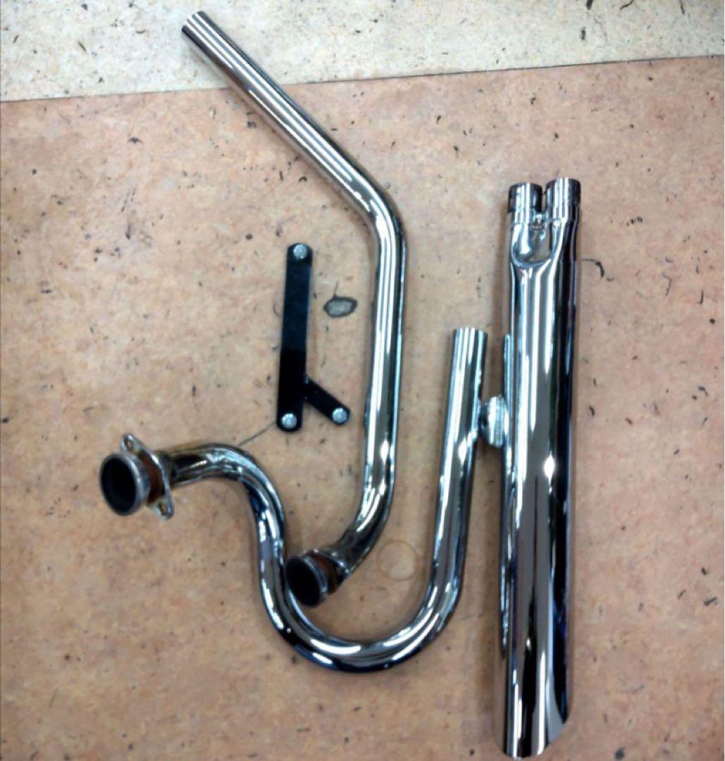 極太スラッシュカット2in1マフラー90 イントルーダークラシック400