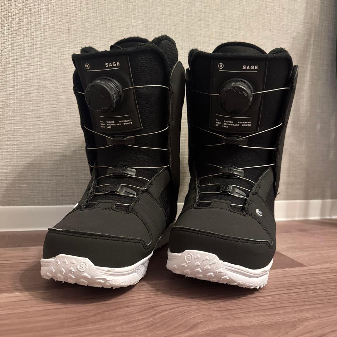 【美品】24cm RIDE SAGE ボア スノーボードブーツ(女性用)