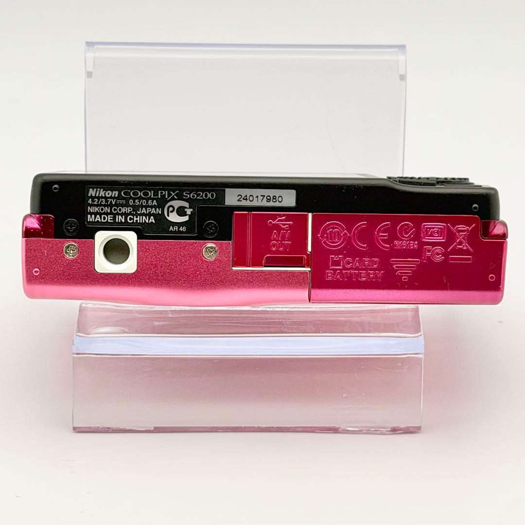 【美品・動作確認済】 NIKON COOLPIX S6200 ピンク